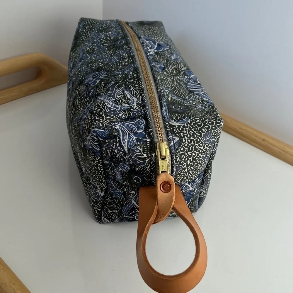 General Knot & Co. Canvas Floral Dopp Kit  Travel Toiletry Bag